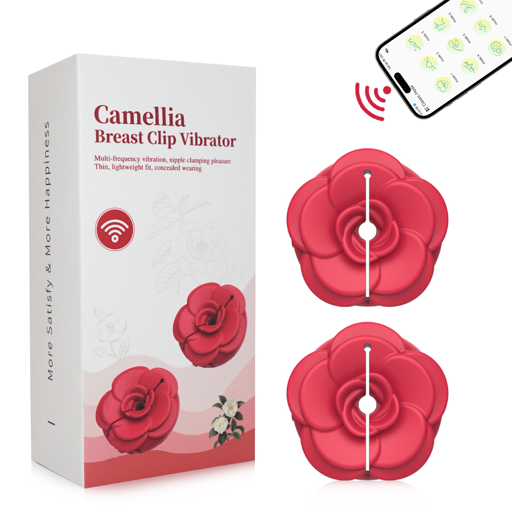 Camellia Vibrating Rose Nipple Clamp