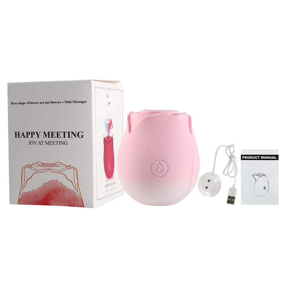 (image for) Gradient Colored Suction Rose Vibrator