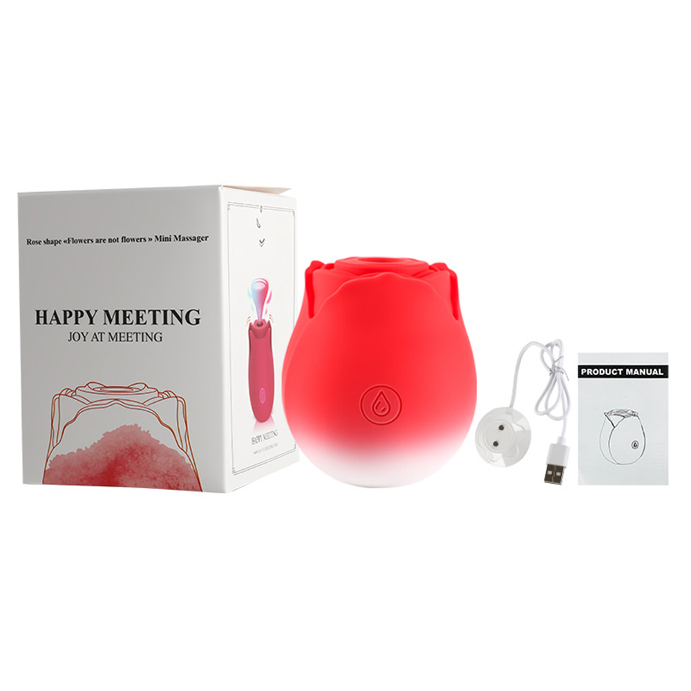 (image for) Gradient Colored Suction Rose Vibrator