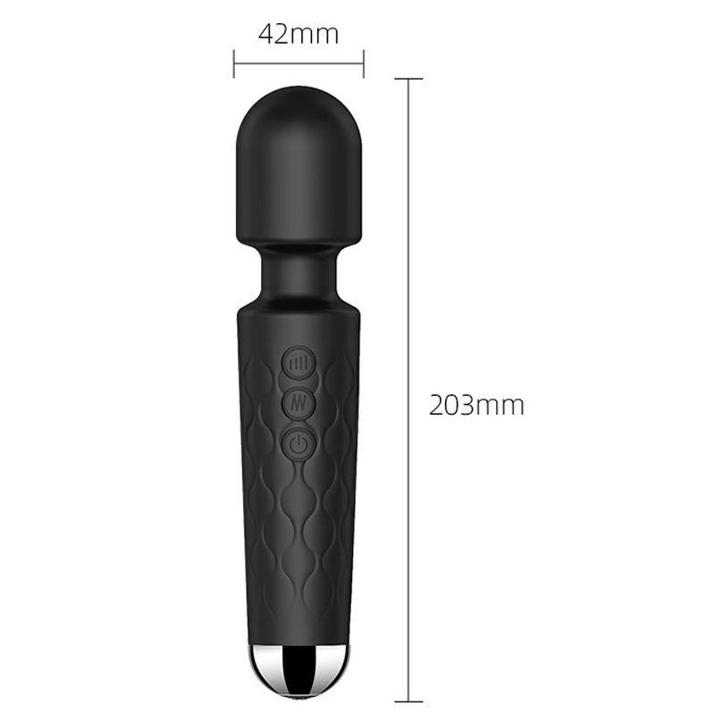 (image for) Rechargeable Magic Wand Vibrator - 20 Vibration Modes