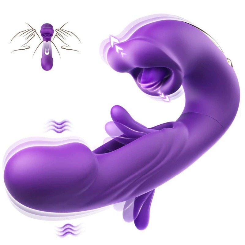Mouth Slap Lick and Tongue Vibrator