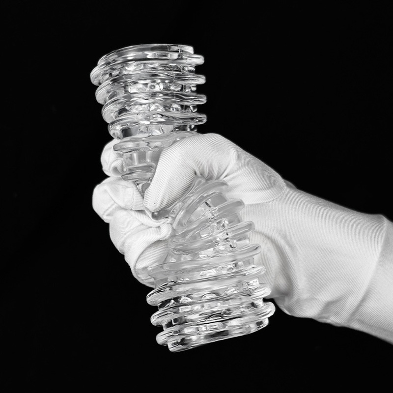 (image for) Clear Textured Pleasure Enhancing Male Stroker