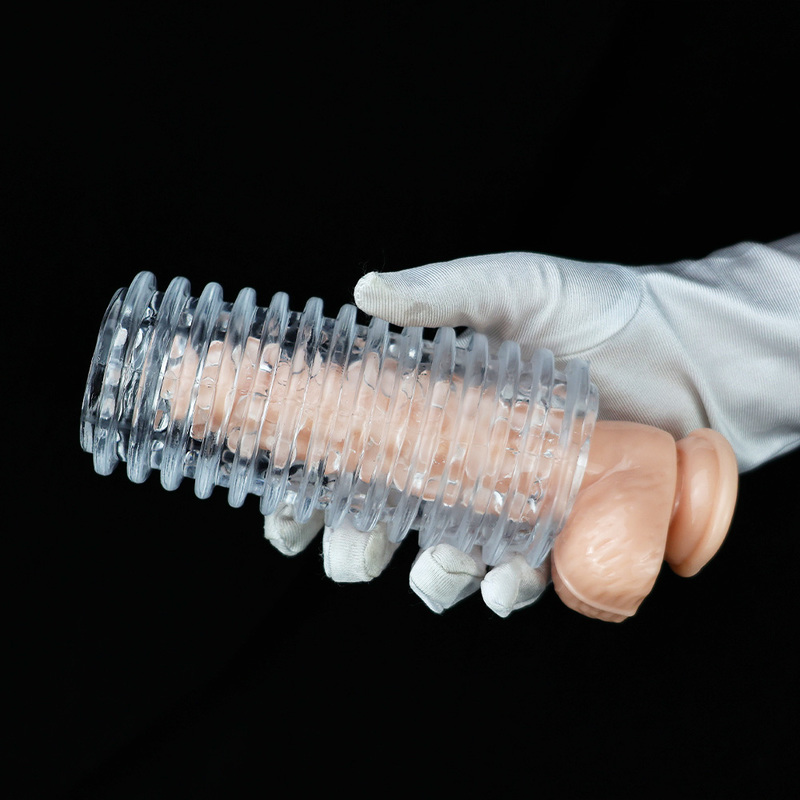 (image for) Clear Textured Pleasure Enhancing Male Stroker
