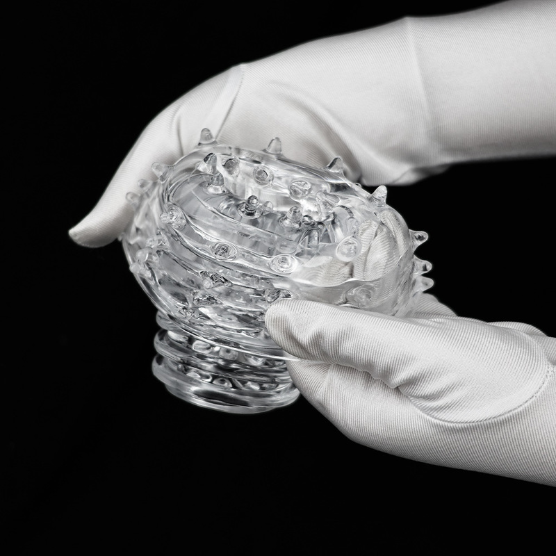 (image for) Clear Textured Pleasure Enhancing Male Stroker