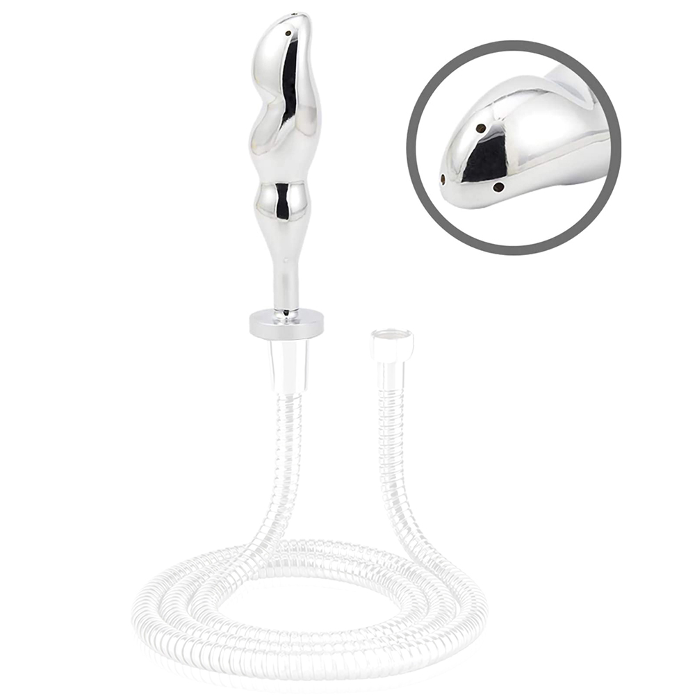 Water Dildo Steel Tip Shower Enema Irrigator