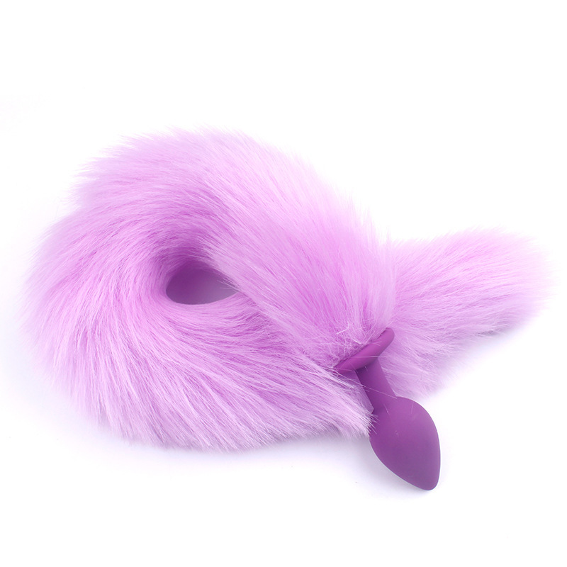(image for) Detachable Colorful Tail Silicone Butt Plug