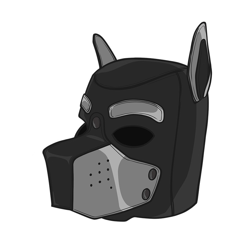 (image for) Pet Play Puppy Hood Mask