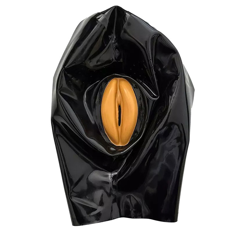 (image for) Latex Rubber Mask Hood with Vaginal