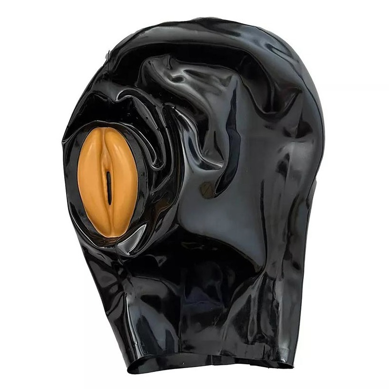 (image for) Latex Rubber Mask Hood with Vaginal