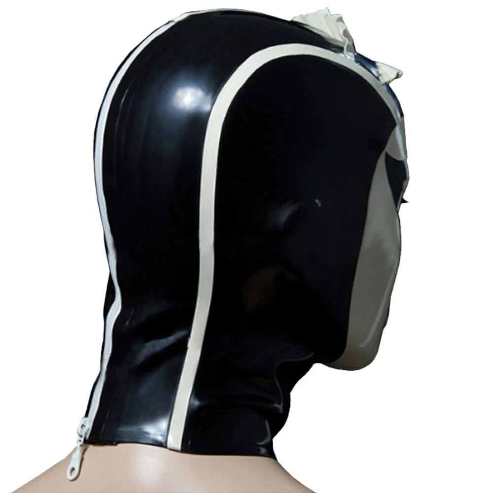 (image for) Latex Hood Cap with Lace