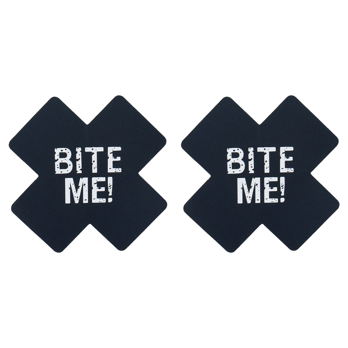 Bite Me Cross Nipple Stickers