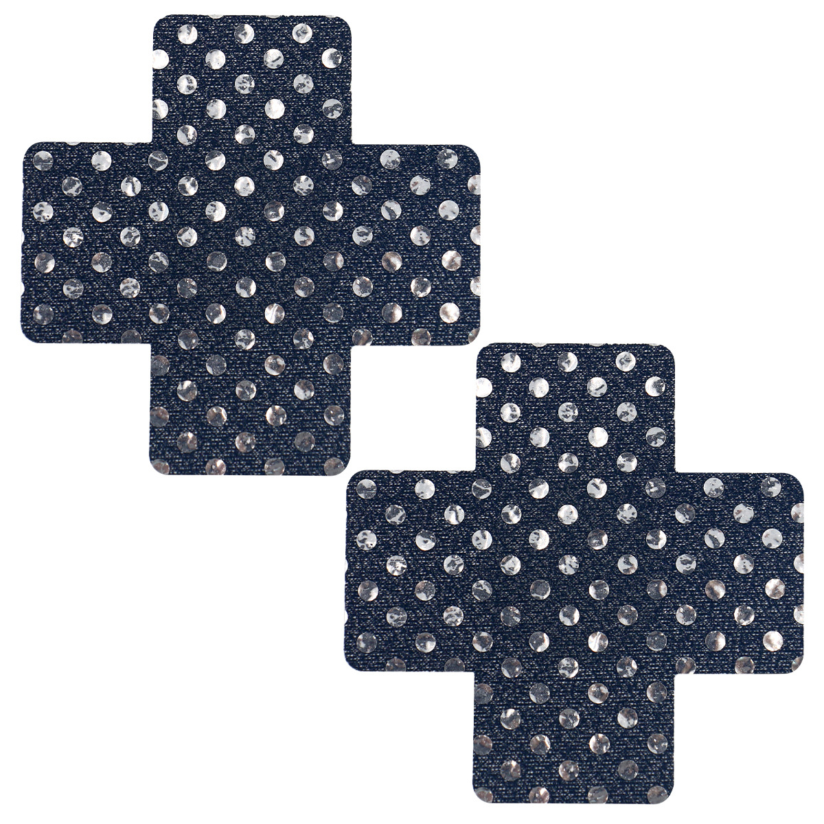 (image for) Sequin Cross Nipple Pasties