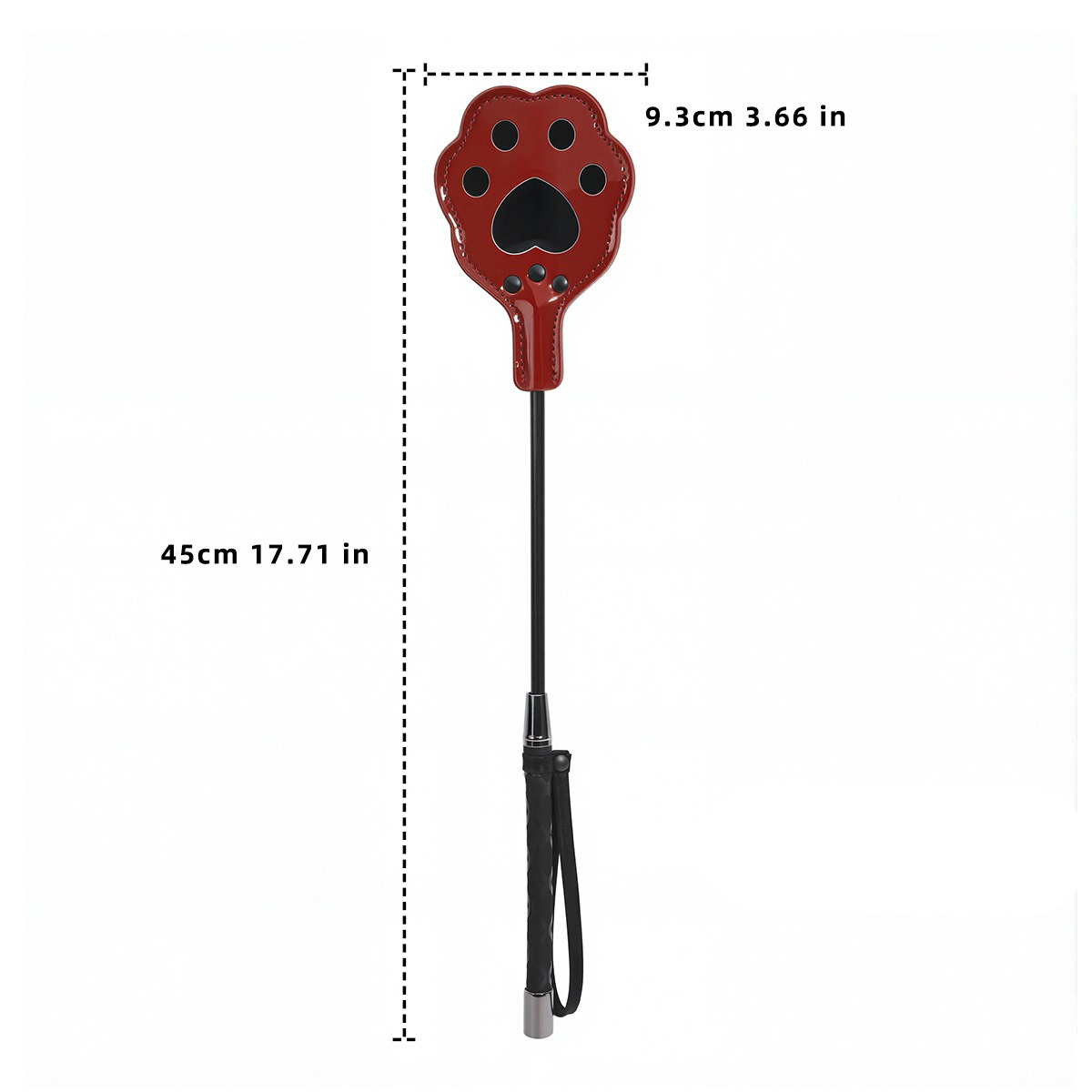 (image for) Bright Leather Cat's Paw Riding Crop