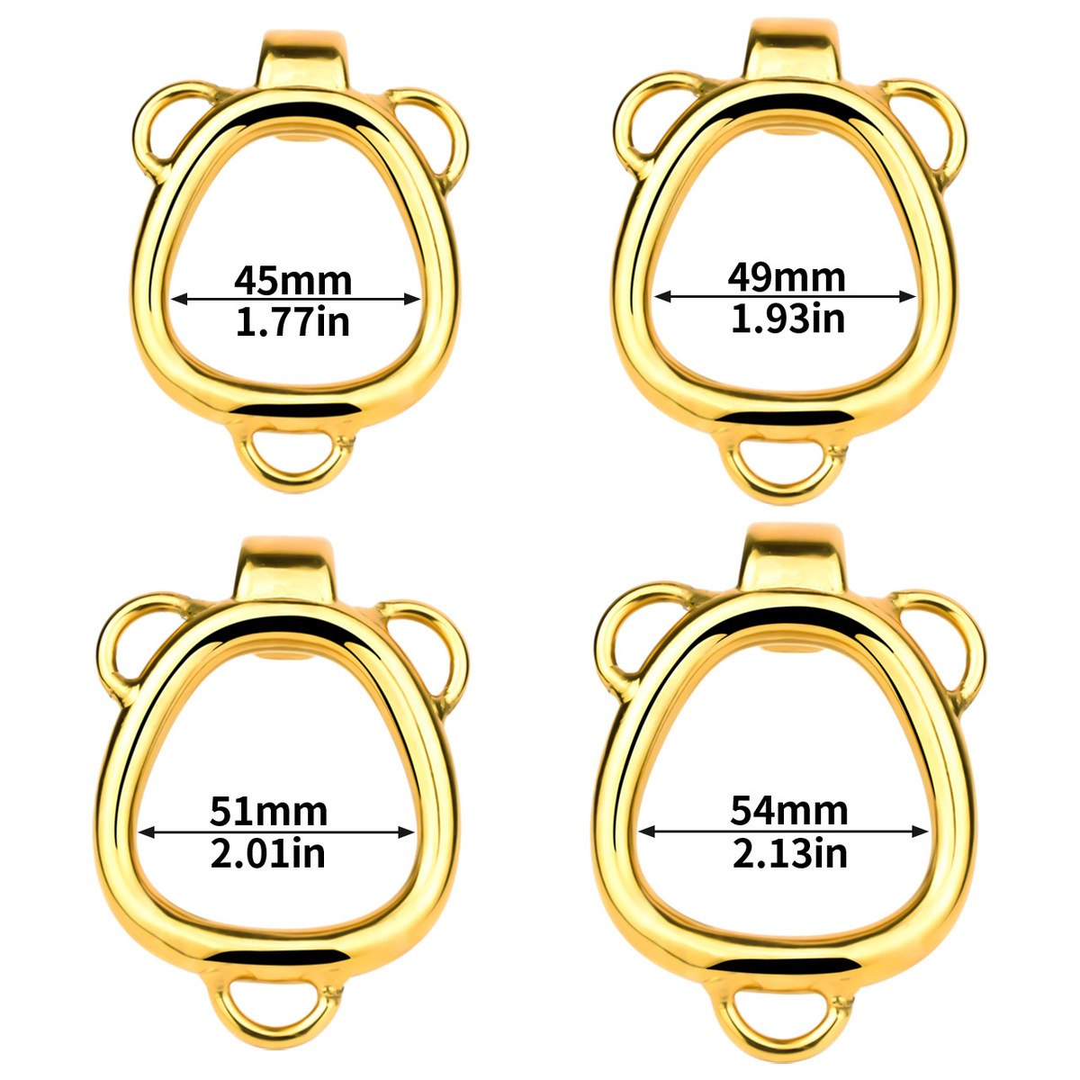 (image for) Stainless Steel Shell Chastity Cage