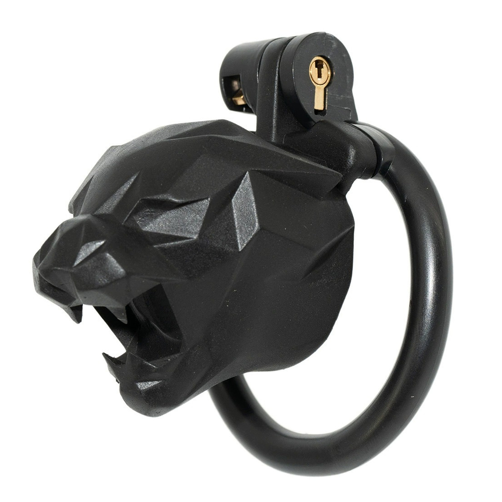 Leopard Head Chastity Cage