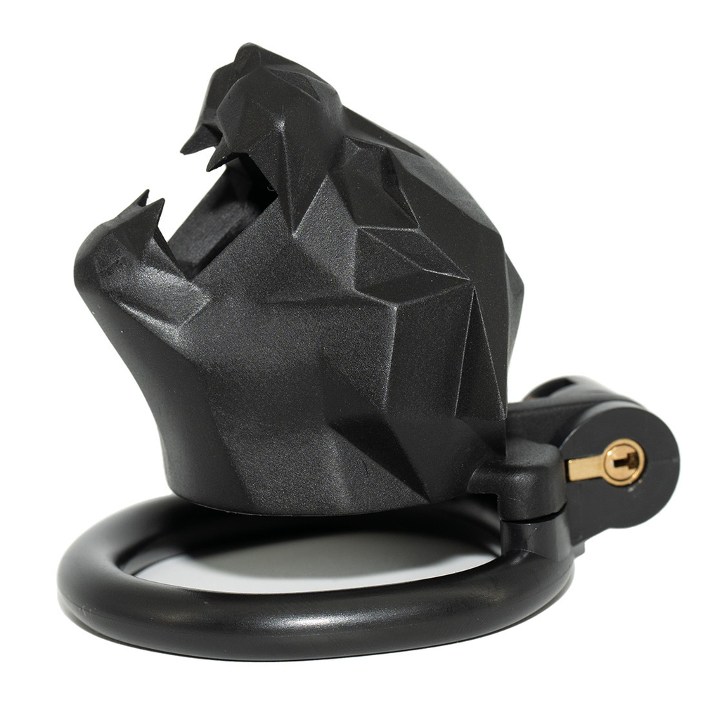 (image for) Leopard Head Chastity Cage