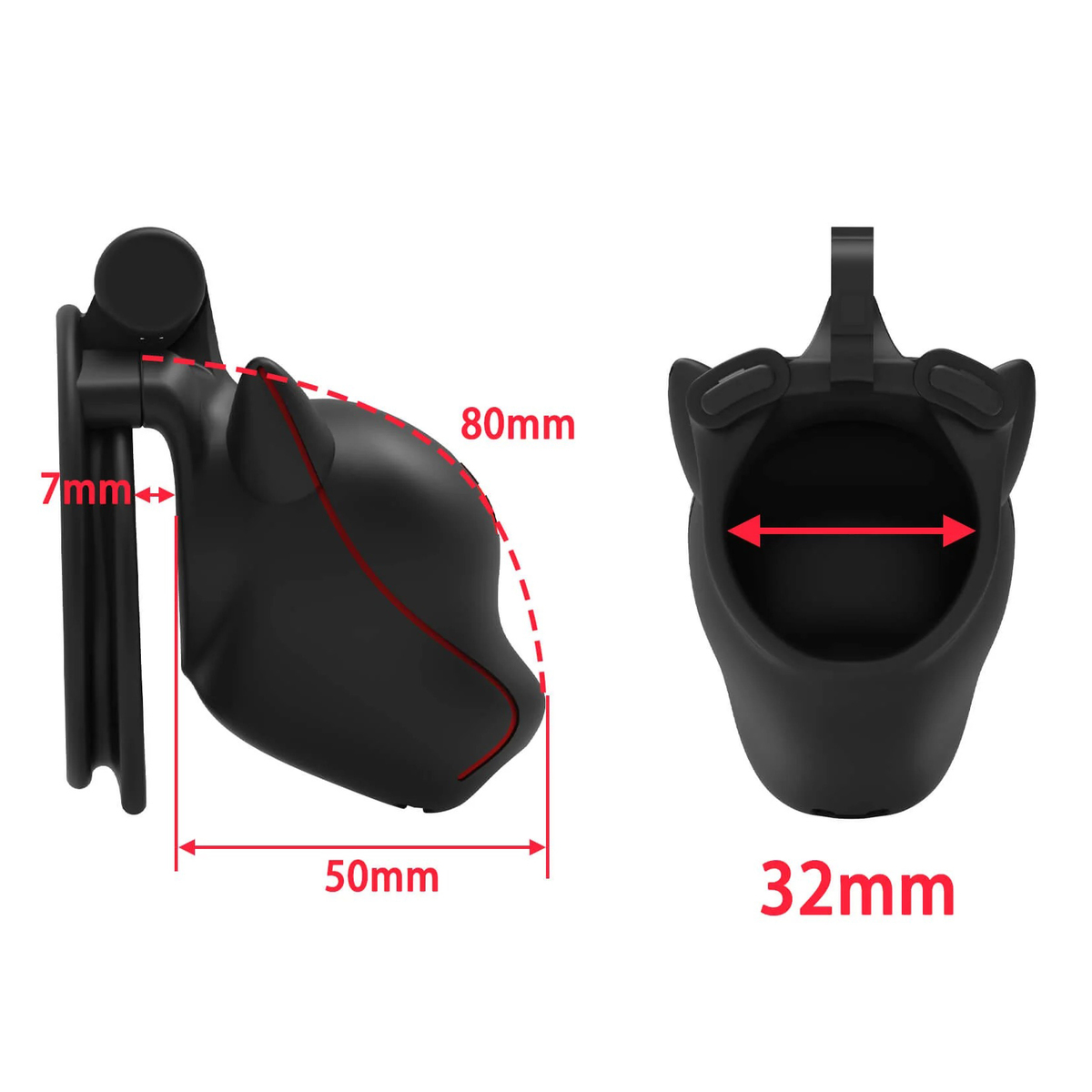 (image for) Slave Dog Head Chastity Cage - Key