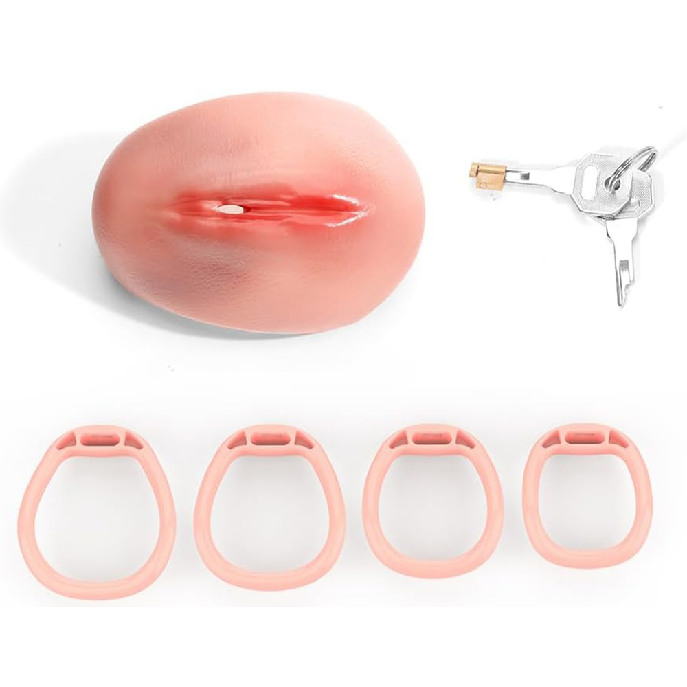 (image for) Enclosed Pussy Hole Design Chastity Cage