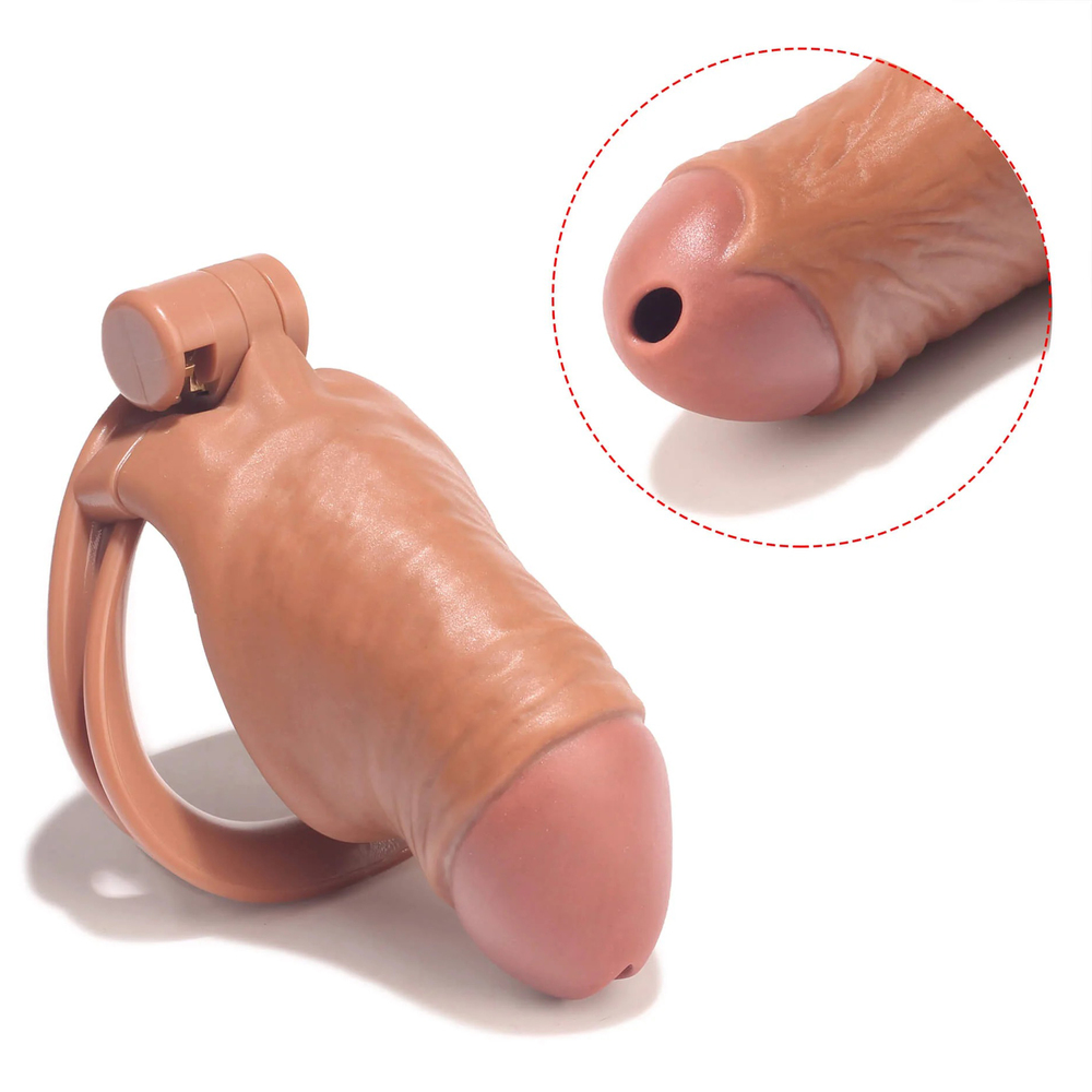 V3.0 Men's Simulated Penis Chastity Cage