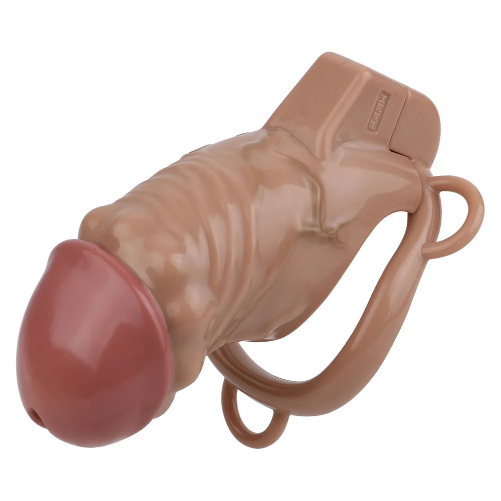 (image for) Realistic Penis Resin Chastity Cage