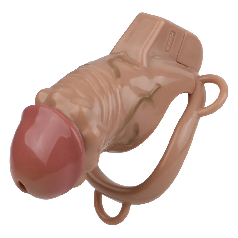 (image for) Realistic Penis Resin Chastity Cage