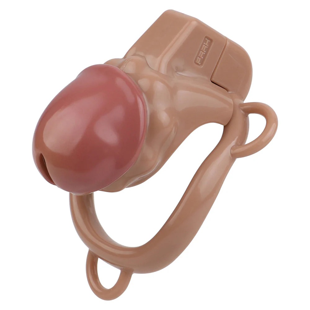 (image for) Realistic Penis Resin Chastity Cage