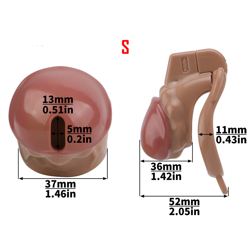 (image for) Realistic Penis Resin Chastity Cage