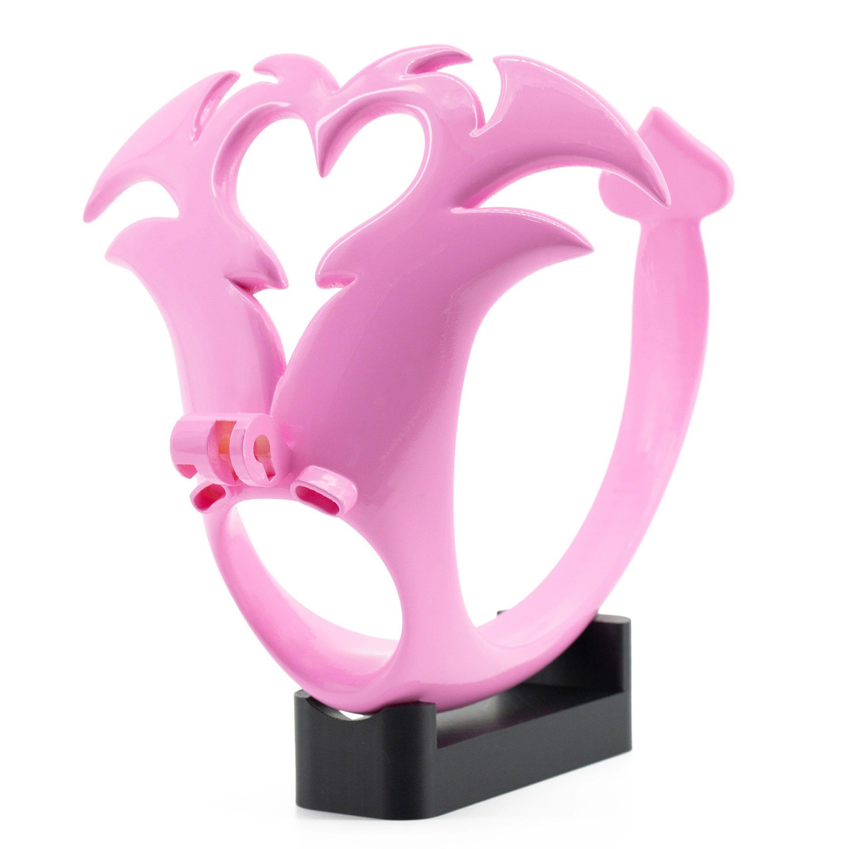 (image for) Sissy 3D Chastity Cage With Anal Plug