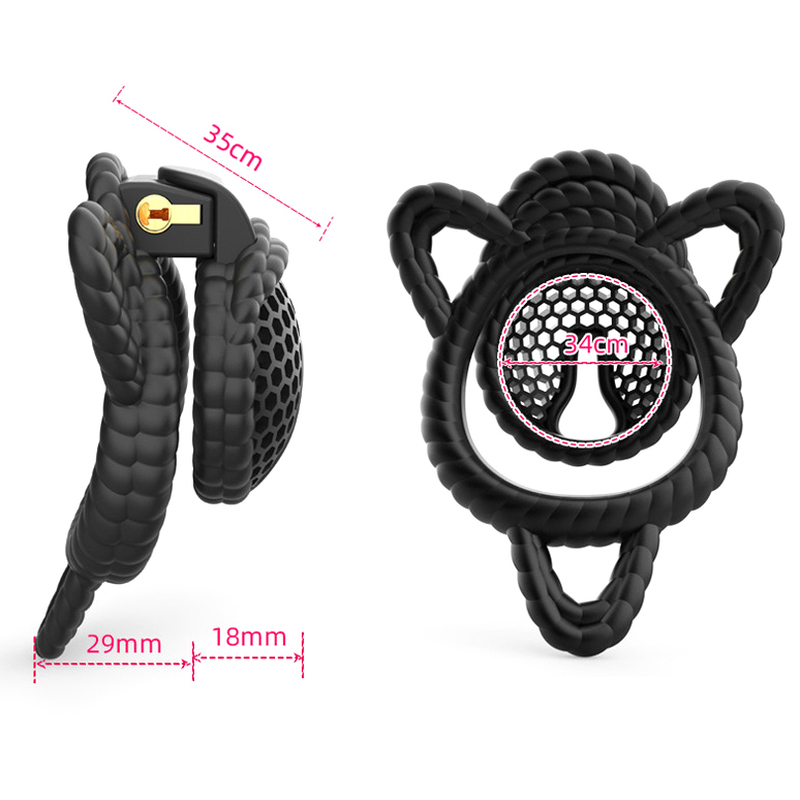 (image for) Honeycomb Bundled Chastity Cage With Ears