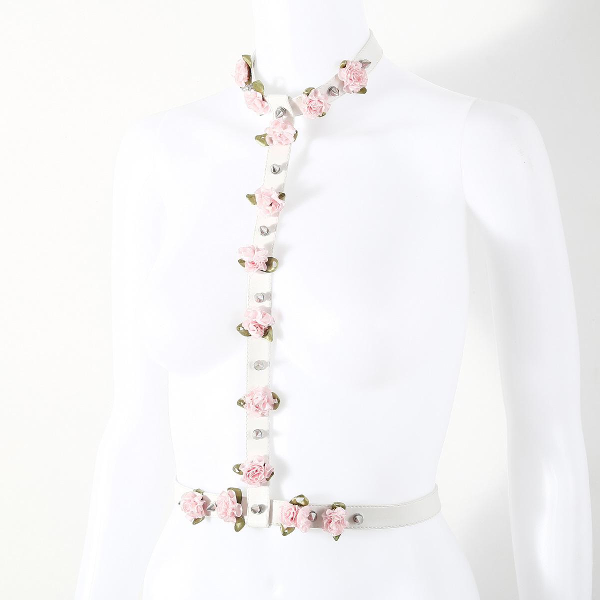(image for) Rose Collar to Waist Bondage Harness