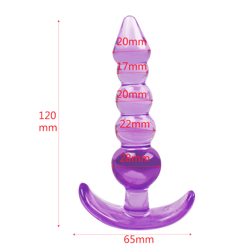 (image for) 5 Balls Jelly Butt Plug