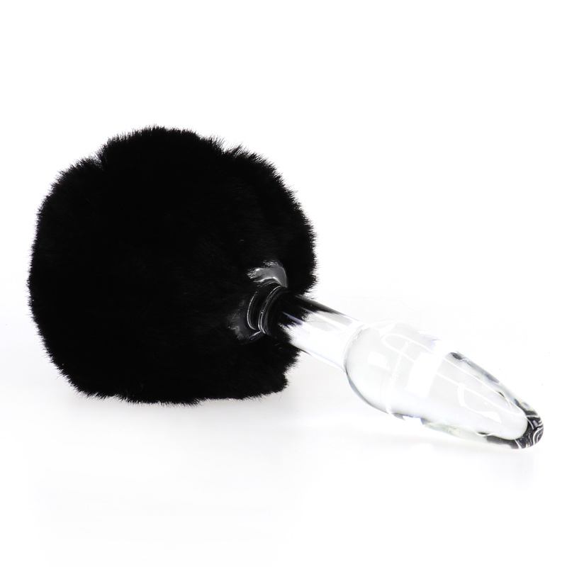 (image for) Bunny Tail Glass Butt Plug