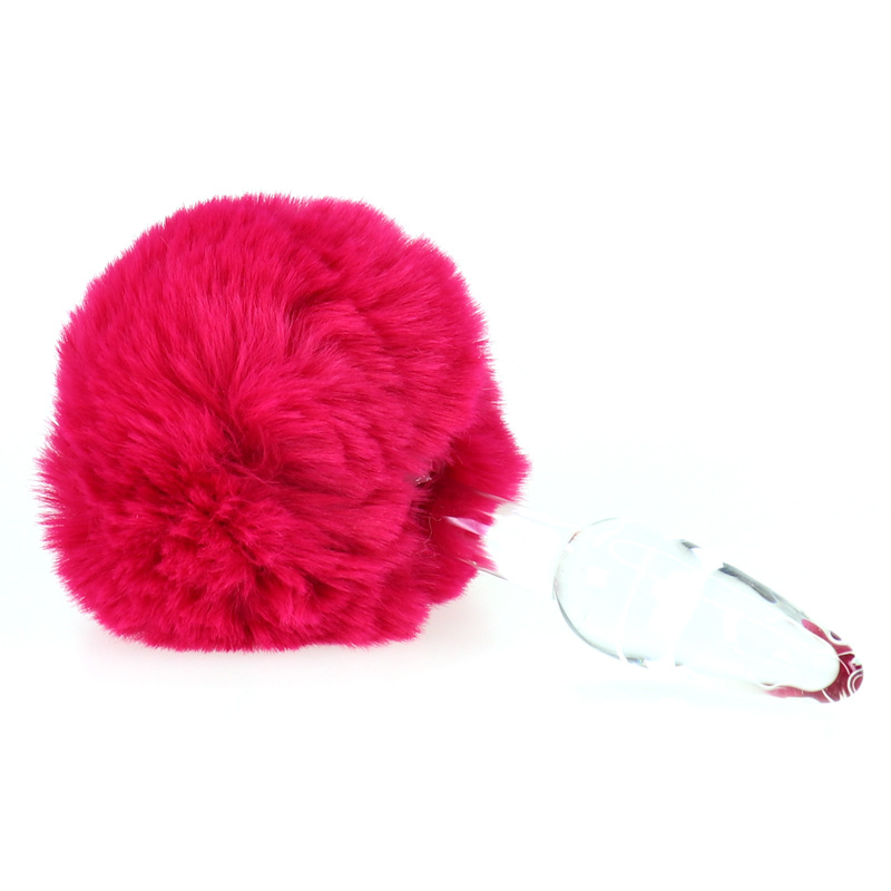 (image for) Bunny Tail Glass Butt Plug