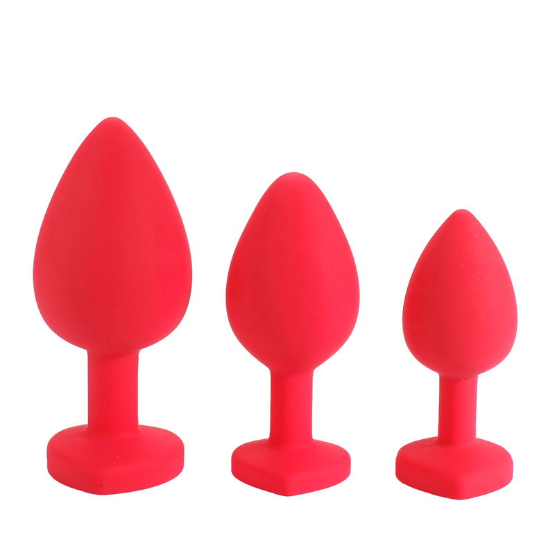 (image for) Heart Diamond Silicone Butt Plug