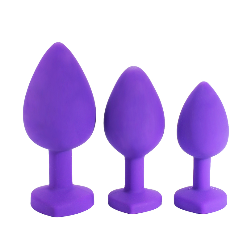 (image for) Heart Diamond Silicone Butt Plug