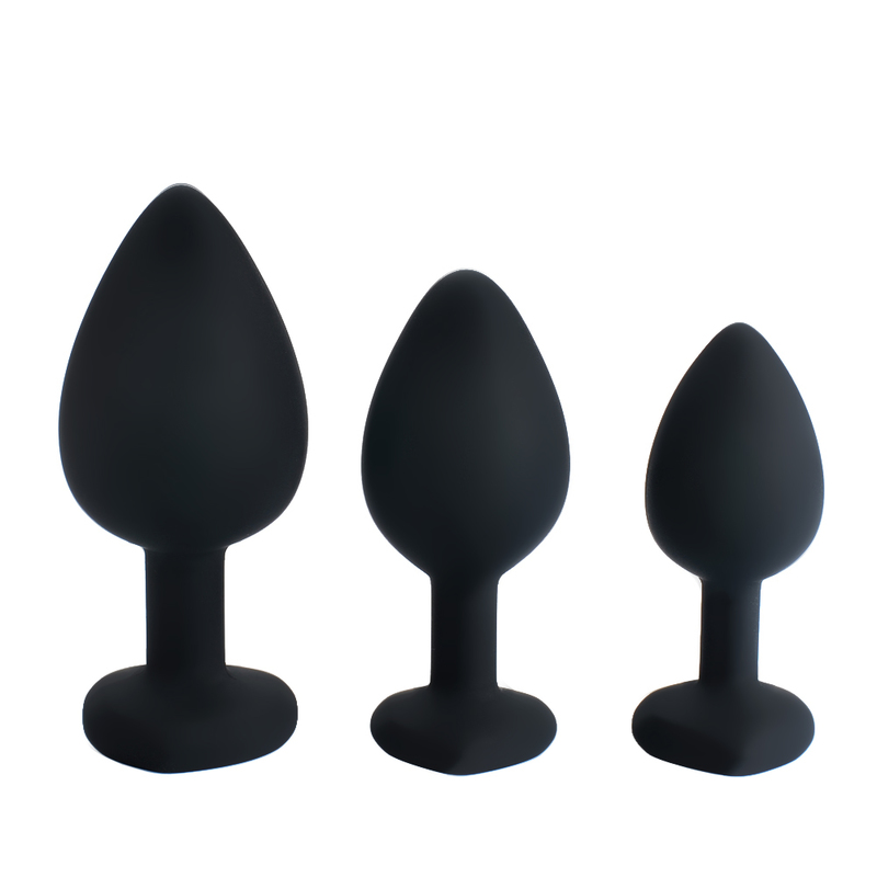 (image for) Heart Diamond Silicone Butt Plug