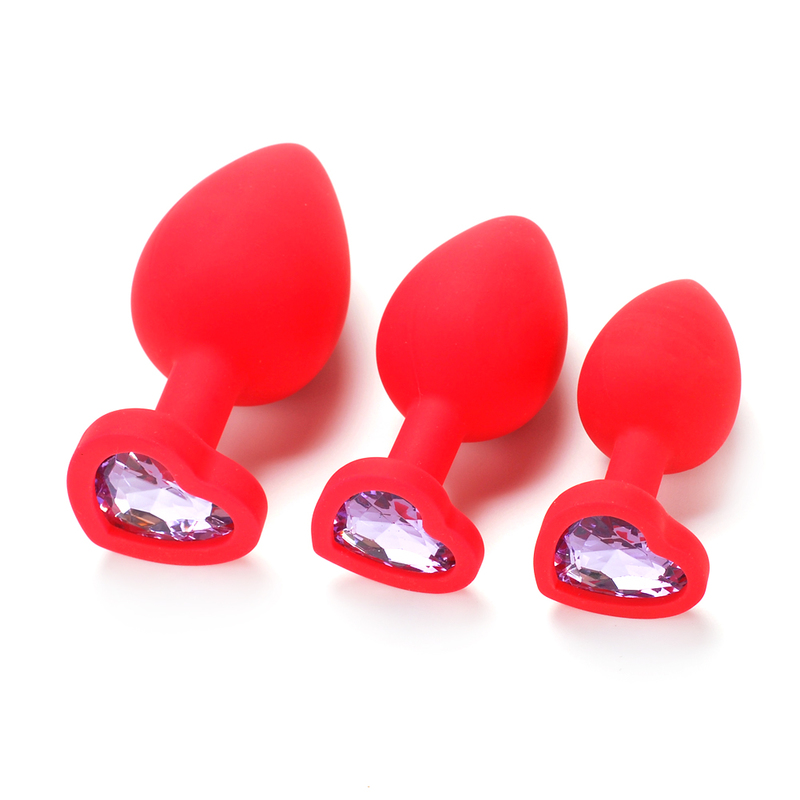 (image for) Heart Diamond Silicone Butt Plug