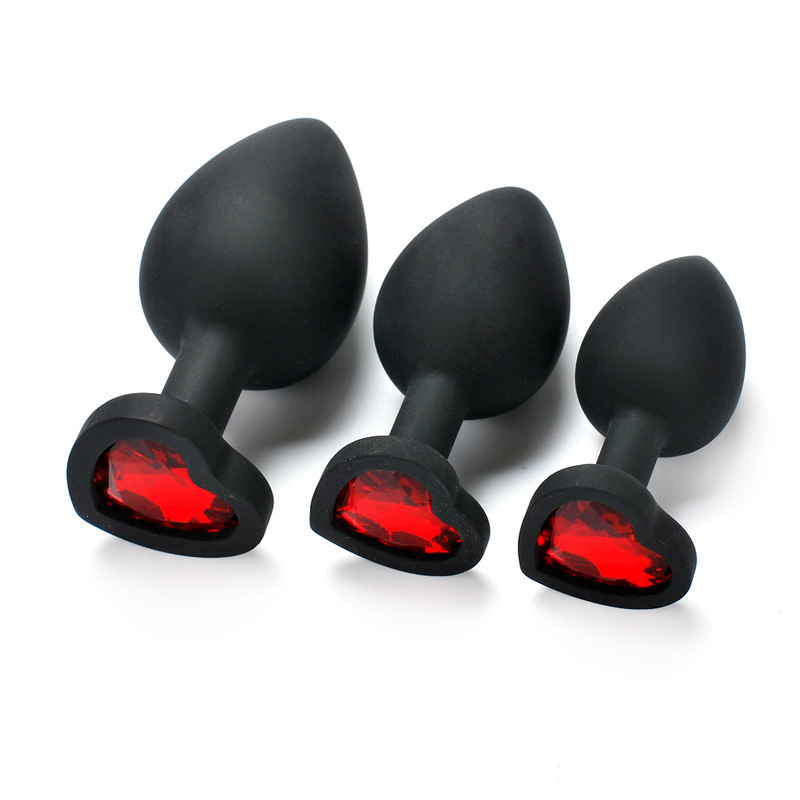 (image for) Heart Diamond Silicone Butt Plug