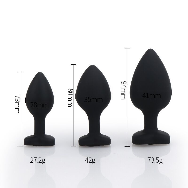 (image for) Heart Diamond Silicone Butt Plug