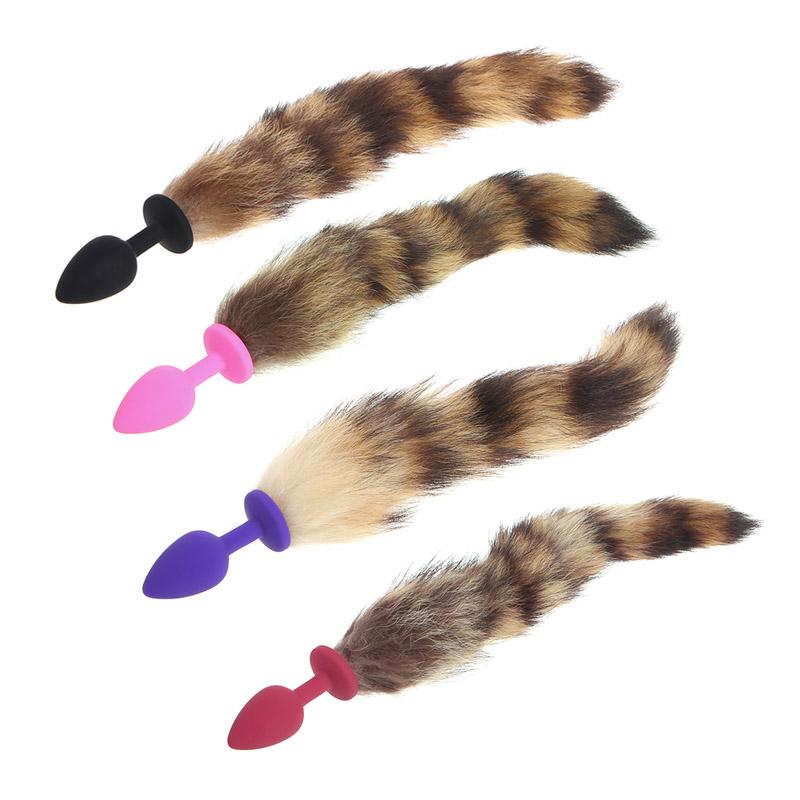 (image for) Geisha Ball Silicone Butt Plug With Fox Tail