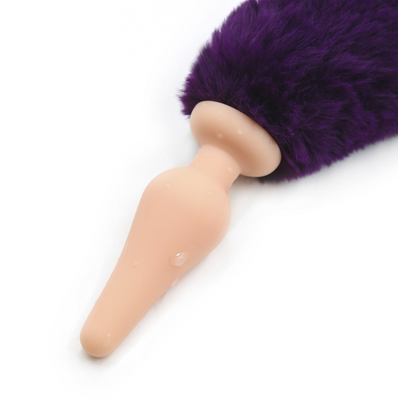 (image for) Silicone Anal Plug With Purple Tail
