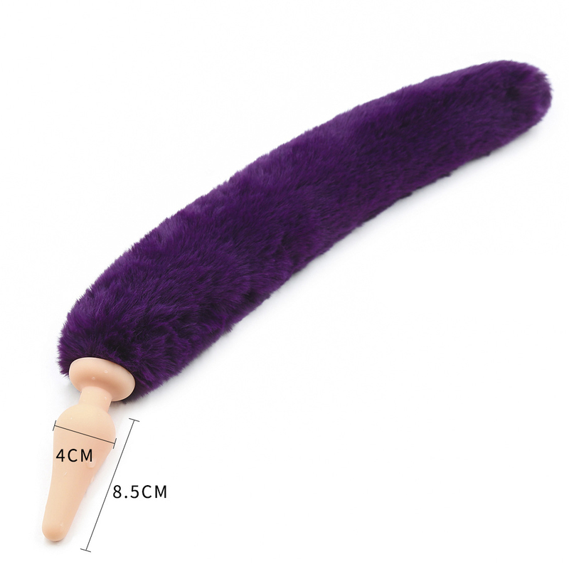 (image for) Silicone Anal Plug With Purple Tail