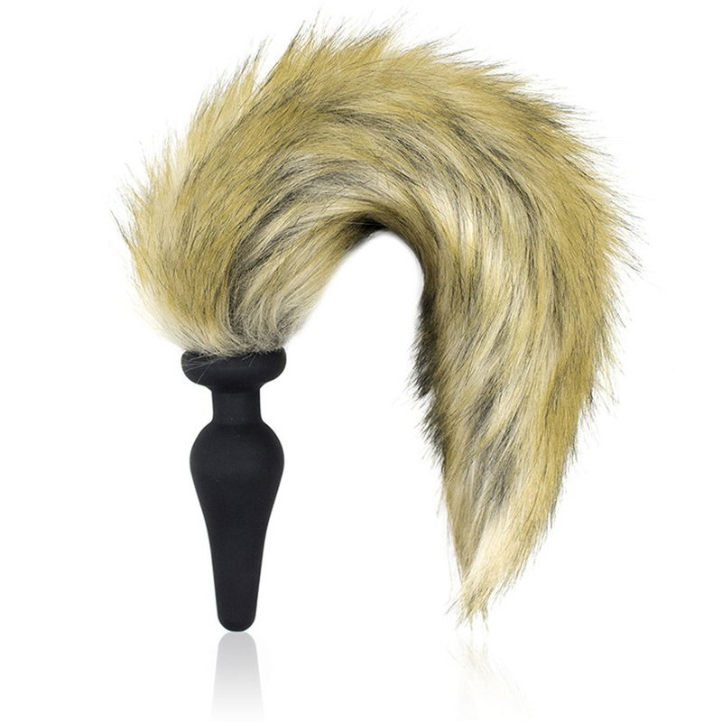 (image for) Silicone Anal Plug With Red Fox Tail