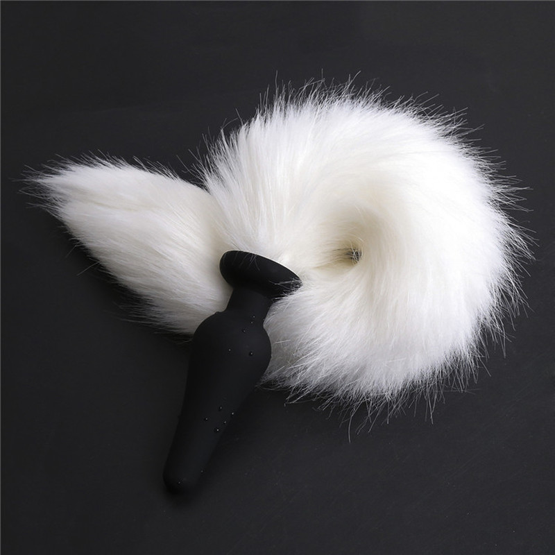 (image for) Silicone Anal Plug With Red Fox Tail