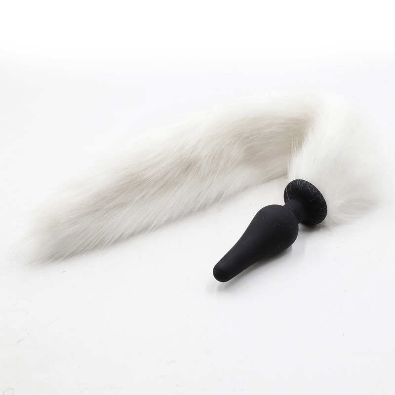 (image for) Silicone Anal Plug With Red Fox Tail
