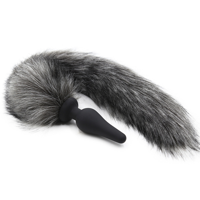 (image for) Silicone Anal Plug With Red Fox Tail