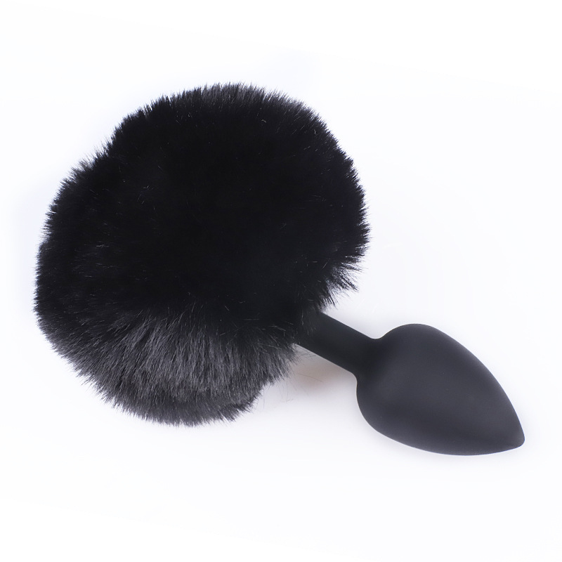(image for) Ball Tail Silicone Anal Plug - Black