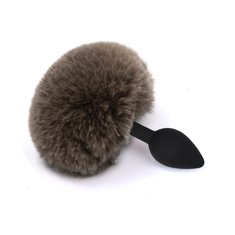 (image for) Ball Tail Silicone Anal Plug - Black