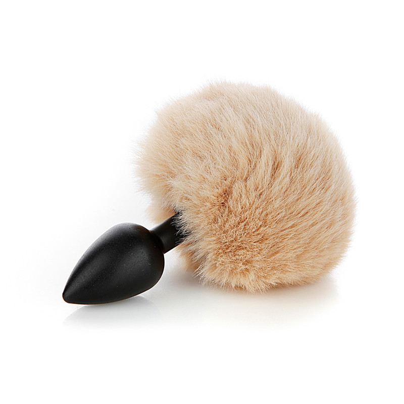 (image for) Ball Tail Silicone Anal Plug - Black