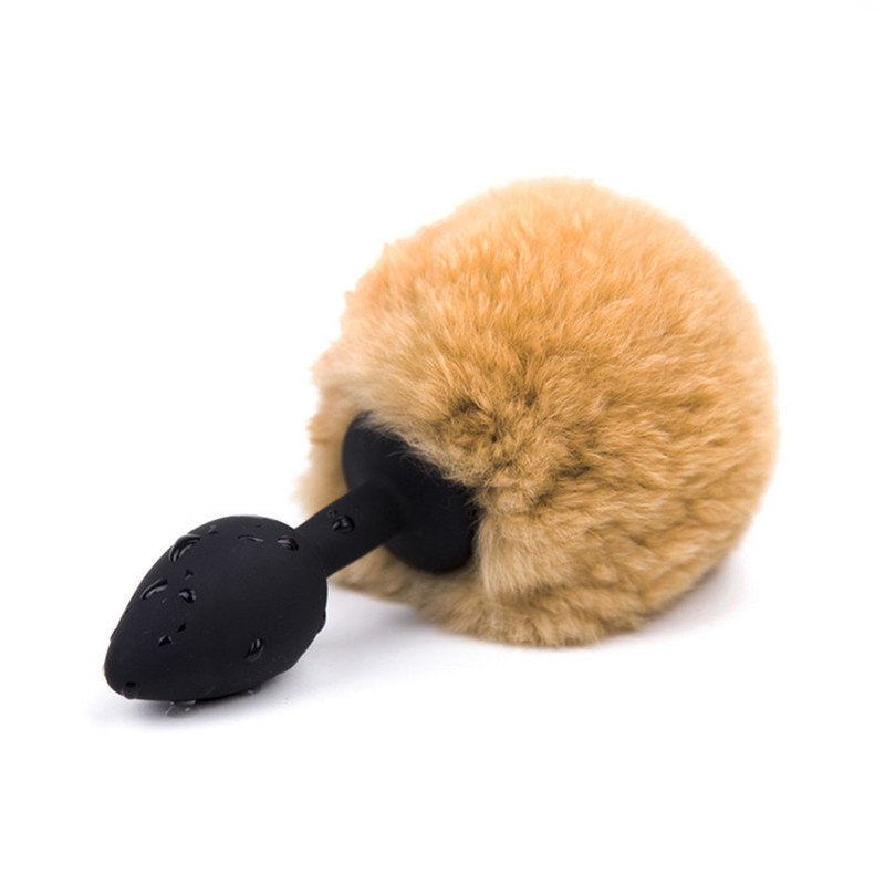 (image for) Ball Tail Silicone Anal Plug - Black
